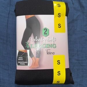 Felina Women's Velvety Soft Legging, 2-pack Size S